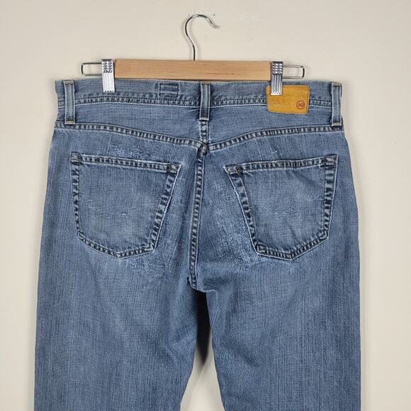 AG Adriano Goldschmied Jeans Mens 33x32 Blue Denim The Fillmore Bootcut Casual - Picture 4 of 12